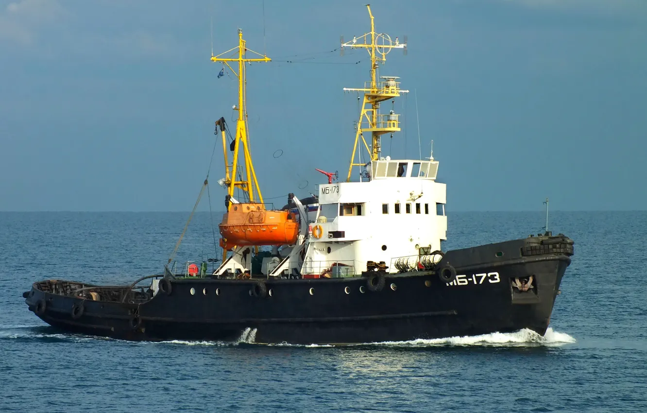 Фото обои буксир, морской, севастополь