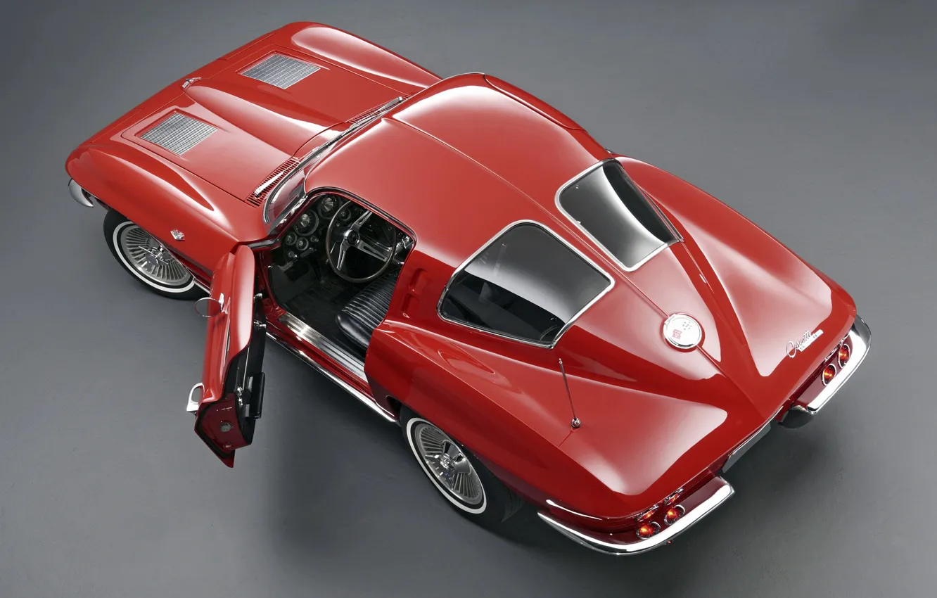 Фото обои Corvette, Classic, 1963, Classic car, Sting Ray C2, Chevrolet Corvette C2, Chvroleet Corvette, Chevrolet Corvette …
