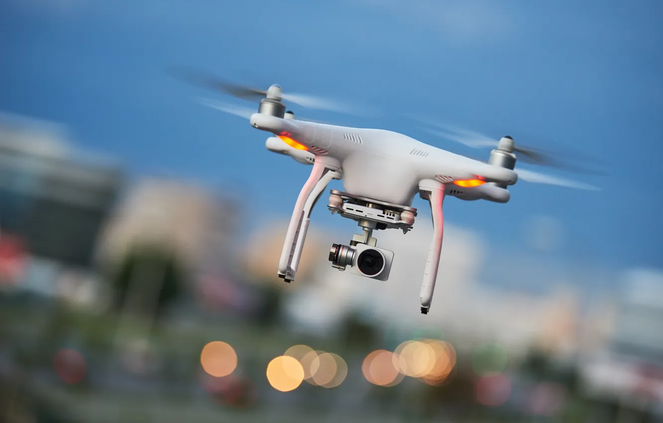 Фото обои city, control, aircraft, digital, flight, camera, background, clouds