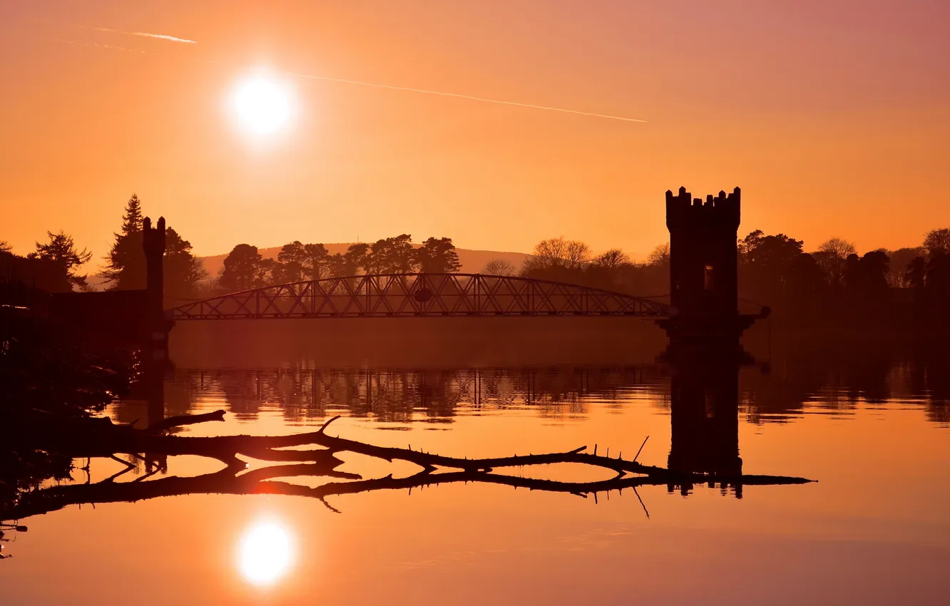 Фото обои пейзаж, закат, Ireland, Wicklow, Roundwood