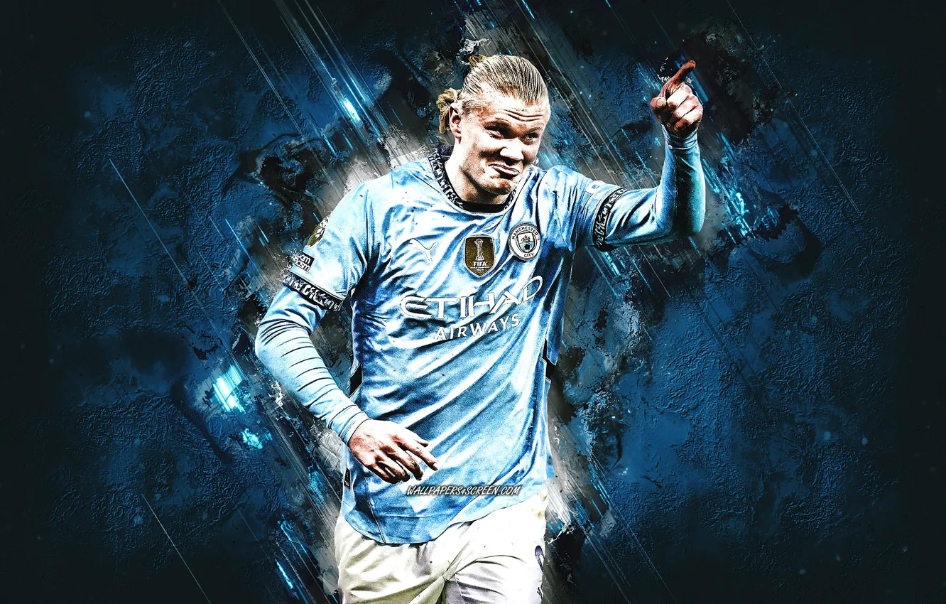 Фото обои Football, Norway, Soccer, Man City, Manchester City, Erling Haaland, Haaland