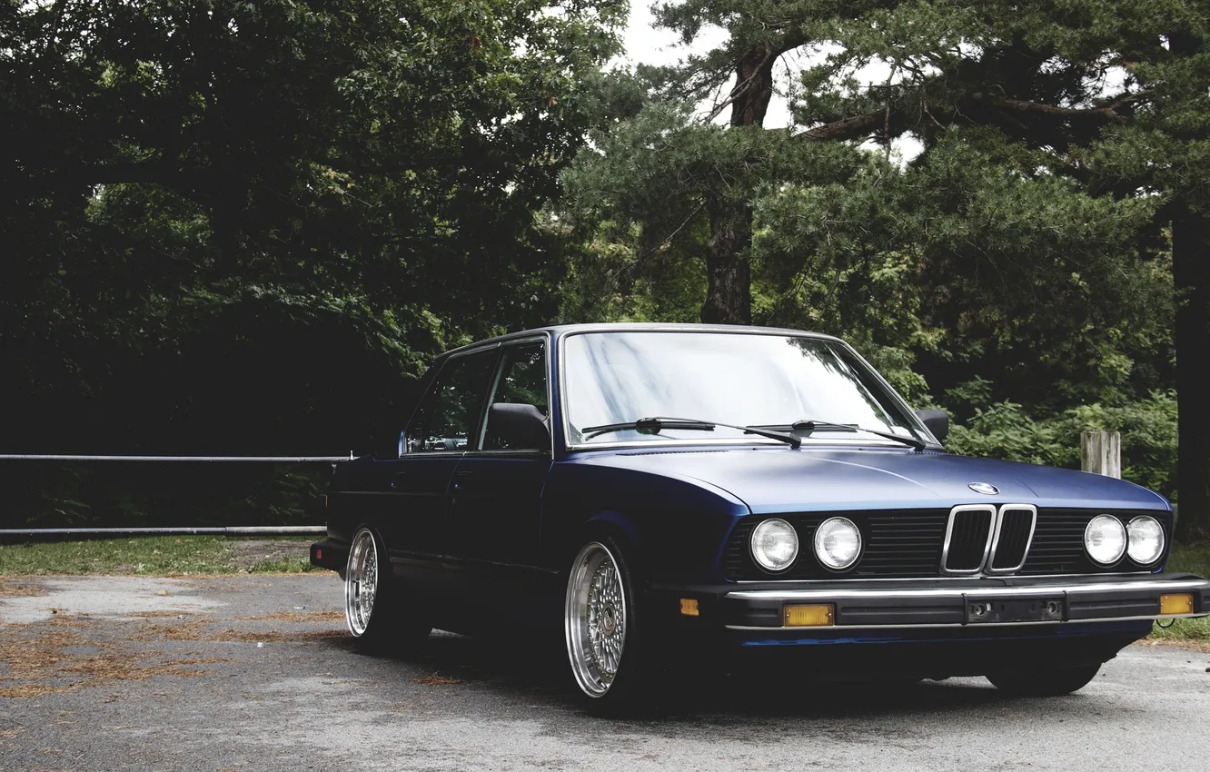 Фото обои BMW, tuning, 1984, stance, 528e