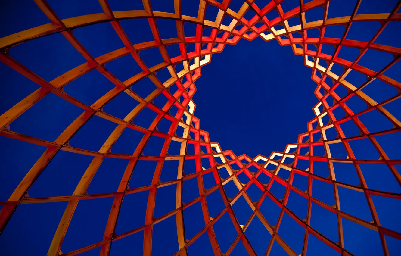 Фото обои небо, абстракция, конструкция, башня