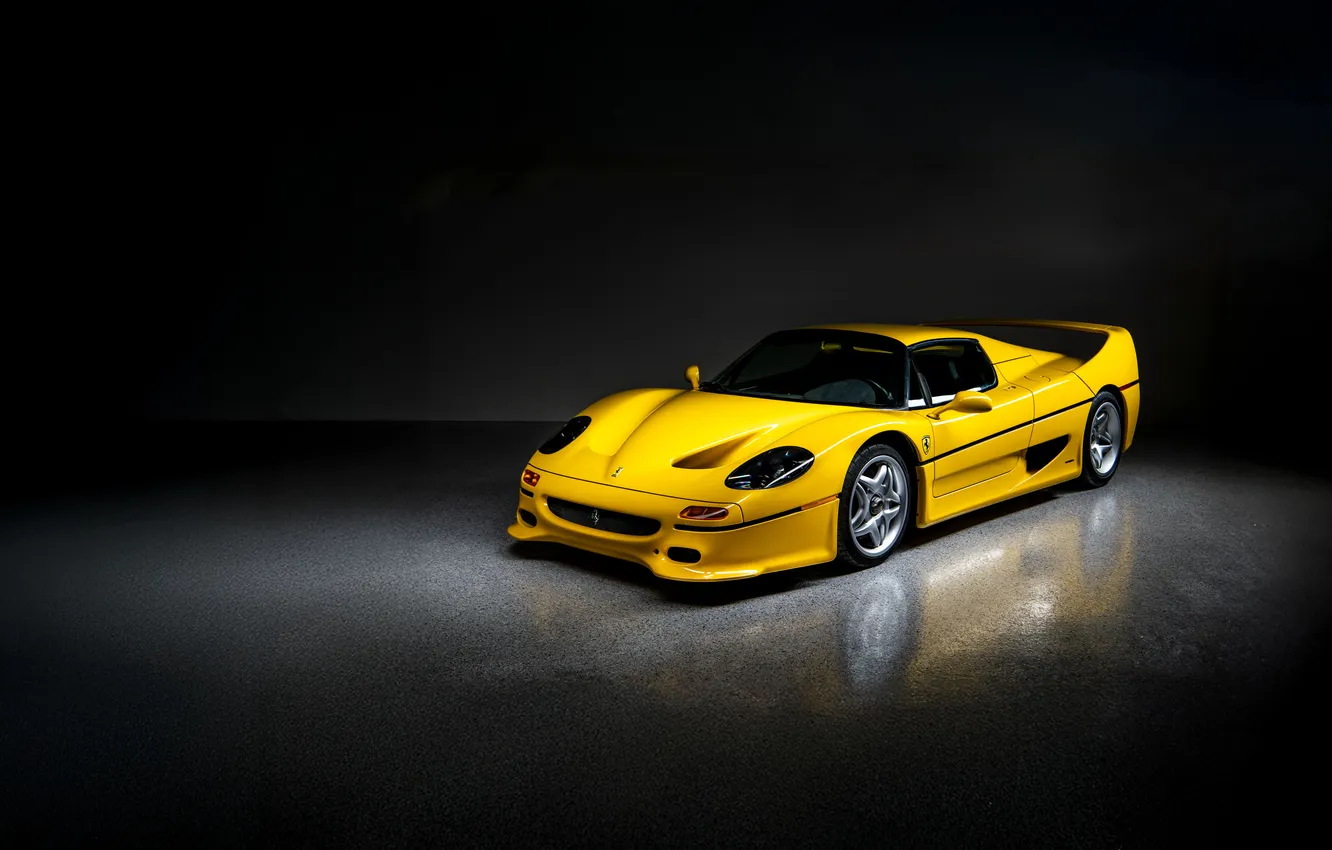 Фото обои Ferrari, спорткар, кабриолет, экстерьер, 1995, F50, Ferrari F50