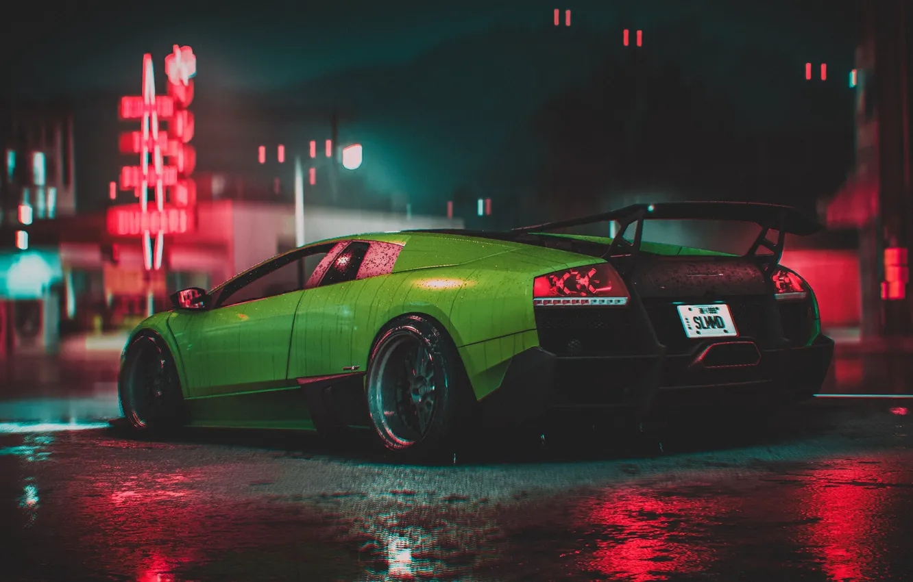 Фото обои Авто, Lamborghini, Игра, Машина, Car, NFS, Lamborghini Murcielago, Murcielago