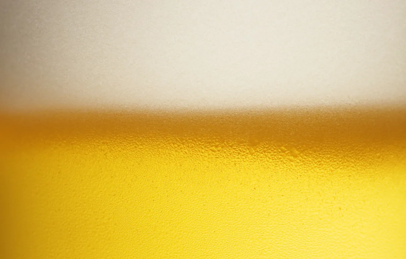 Фото обои белый, капли, желтый, пузыри, пиво