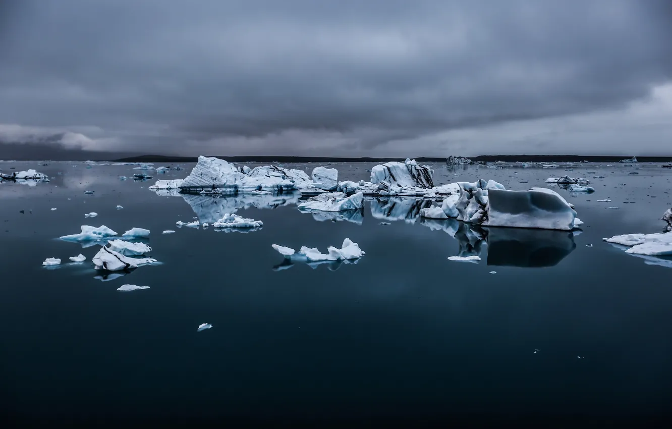 Фото обои море, природа, лёд