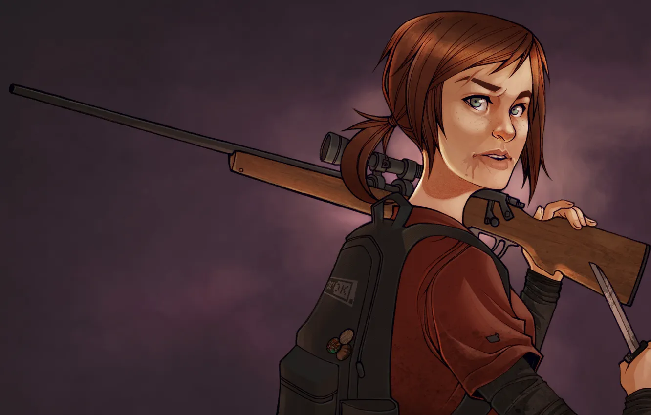 Фото обои ps3, The Last of Us, Naughty Dog, Ellie, Hunting Rifle