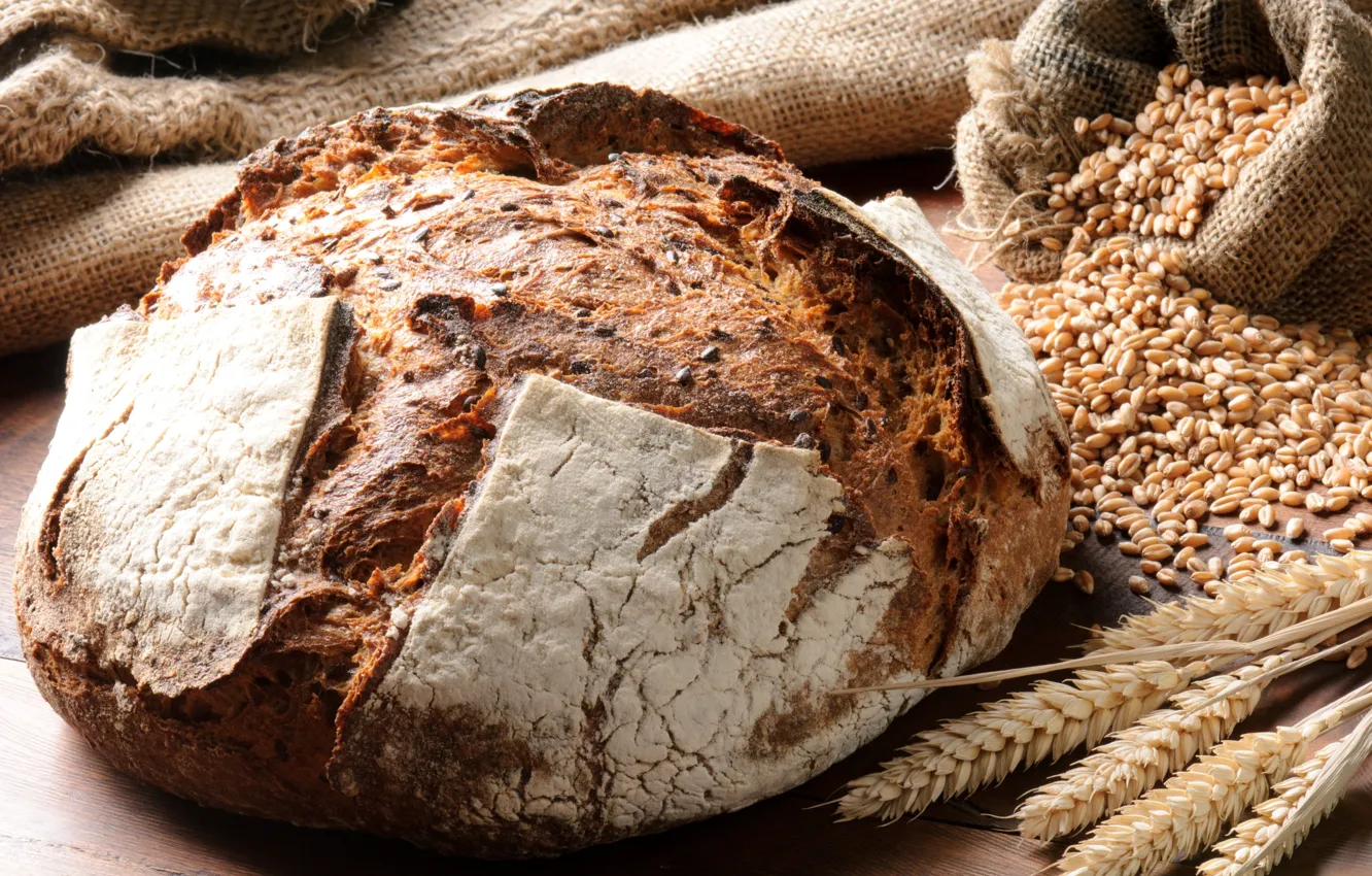 Фото обои зерно, колоски, хлеб