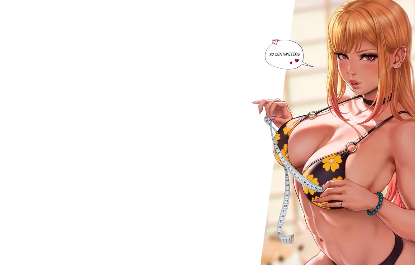Фото обои girl, hot, sexy, boobs, sexy girl, anime, pretty, blonde