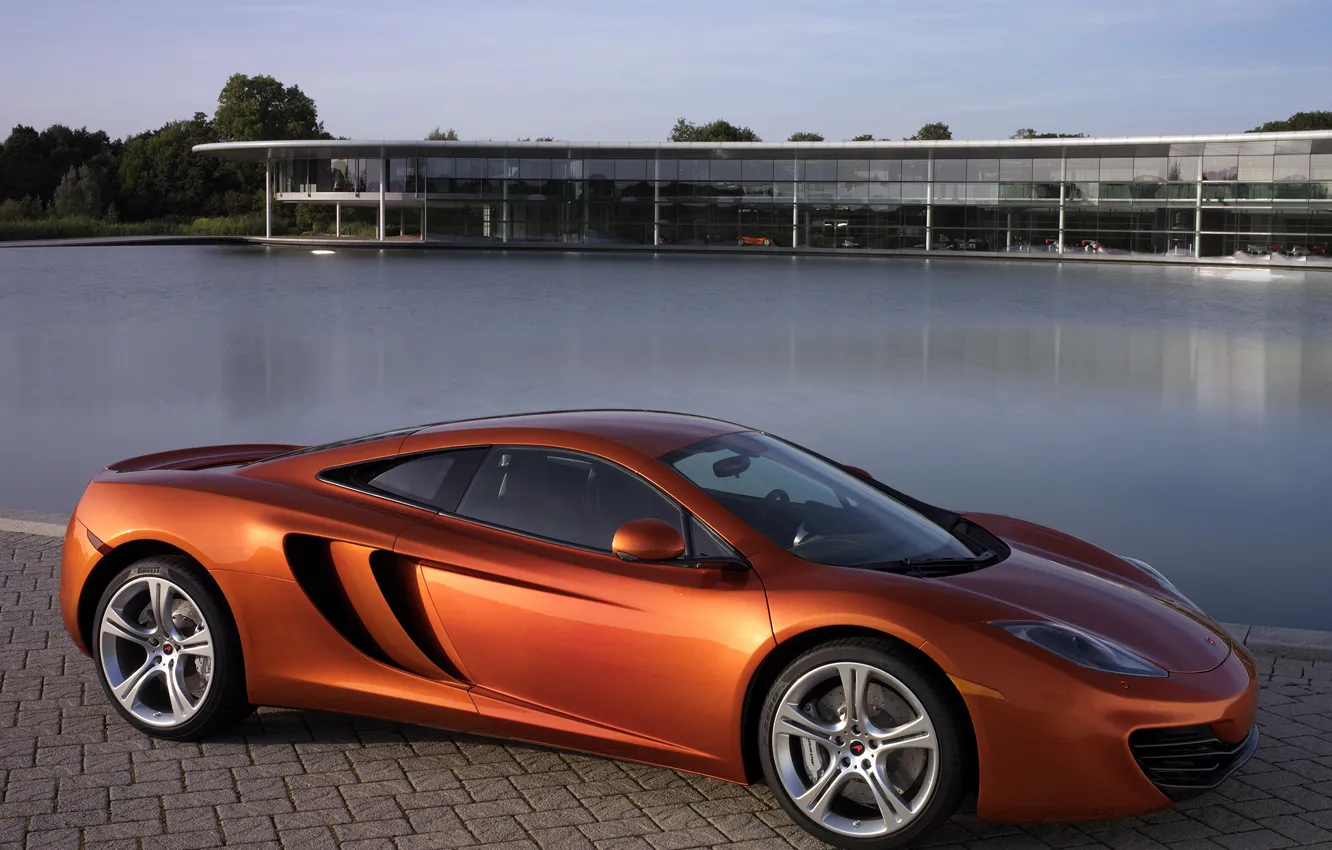 Фото обои машина, авто, обоя, McLaren, бассейн, MP4-12C, макларен