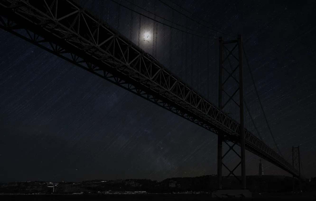Фото обои мост, река, португалия, тежу, лиссабон