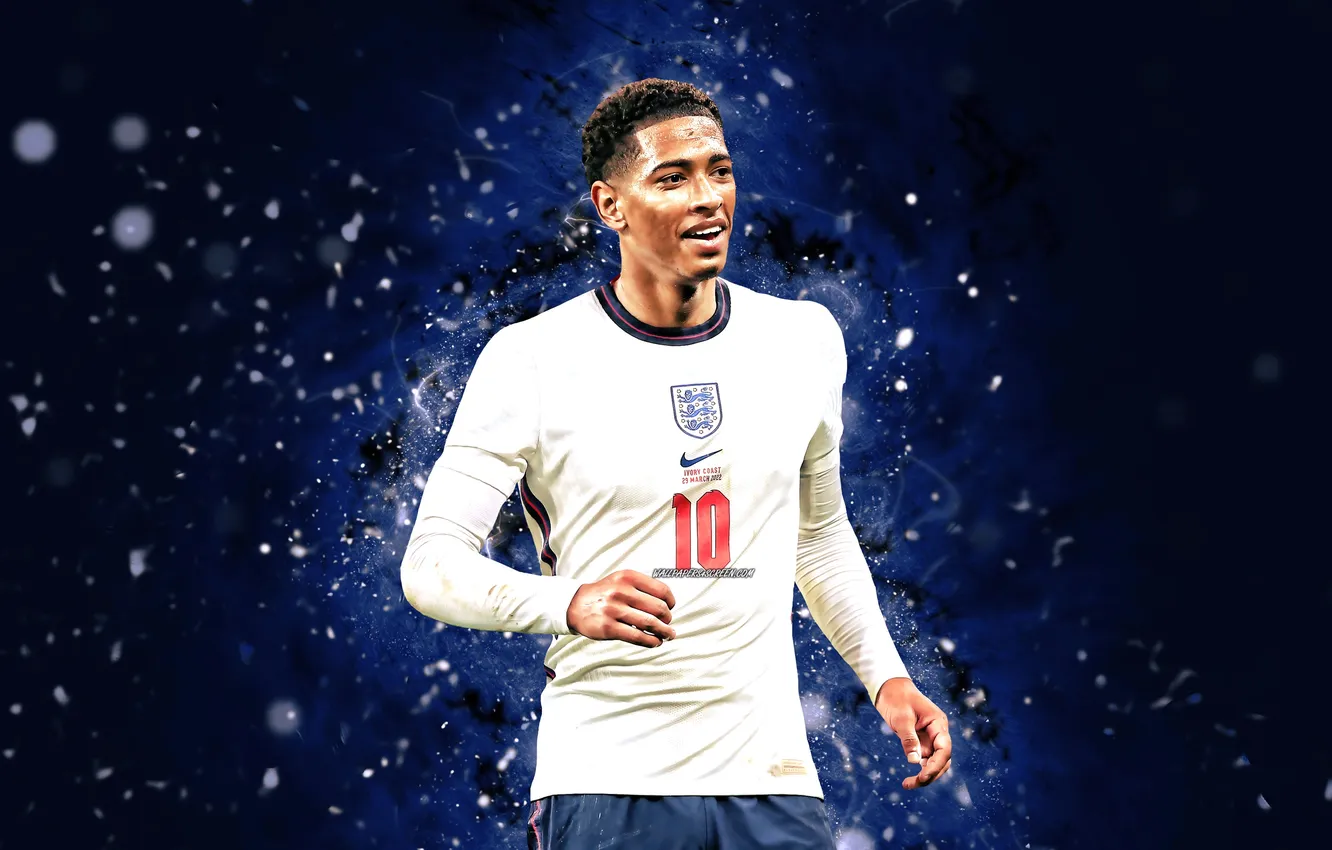 Фото обои British, Football, England, Soccer, Bellingham, Jude, Jude Bellingham, England National Football Team