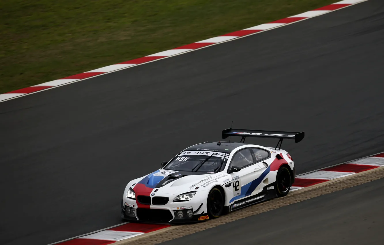 Фото обои купе, BMW, на трассе, 2019, M6 GT3