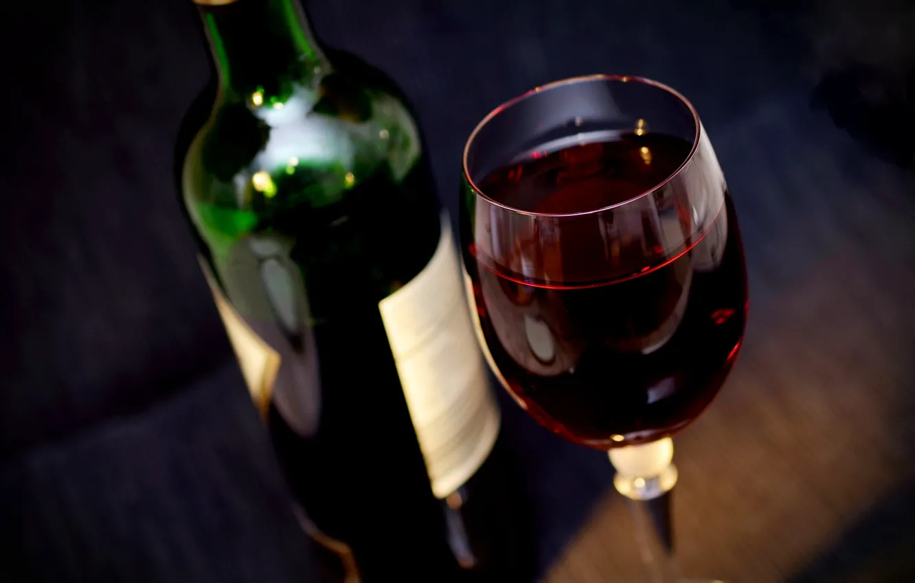 Фото обои вино, красное, бокал, бутылка, красное вино