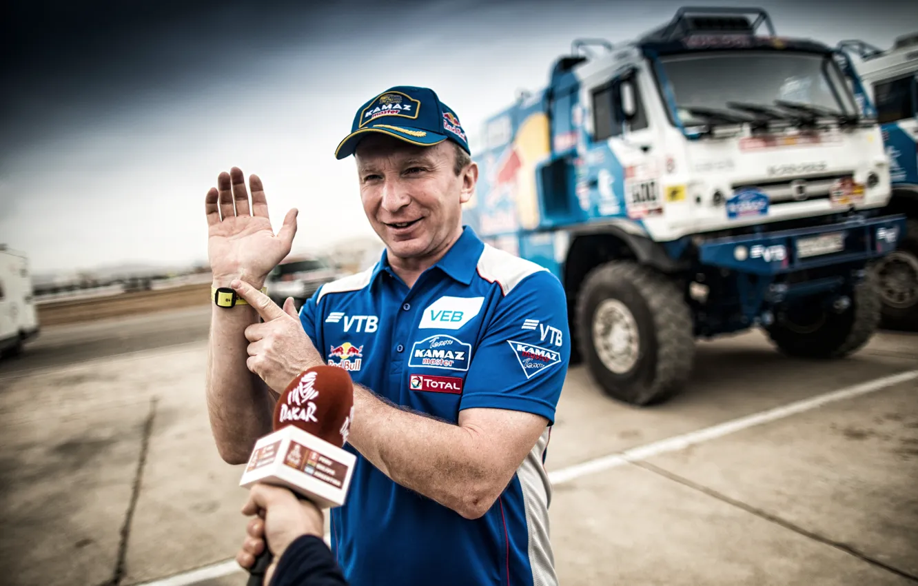 Фото обои Грузовик, Мастер, Россия, Kamaz, Rally, Dakar, КАМАЗ-мастер, Дакар