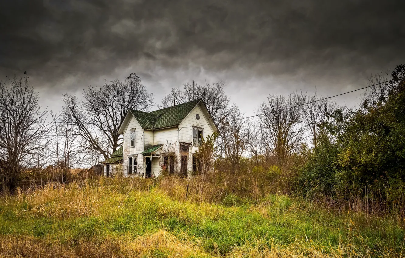 Фото обои небо, природа, дома