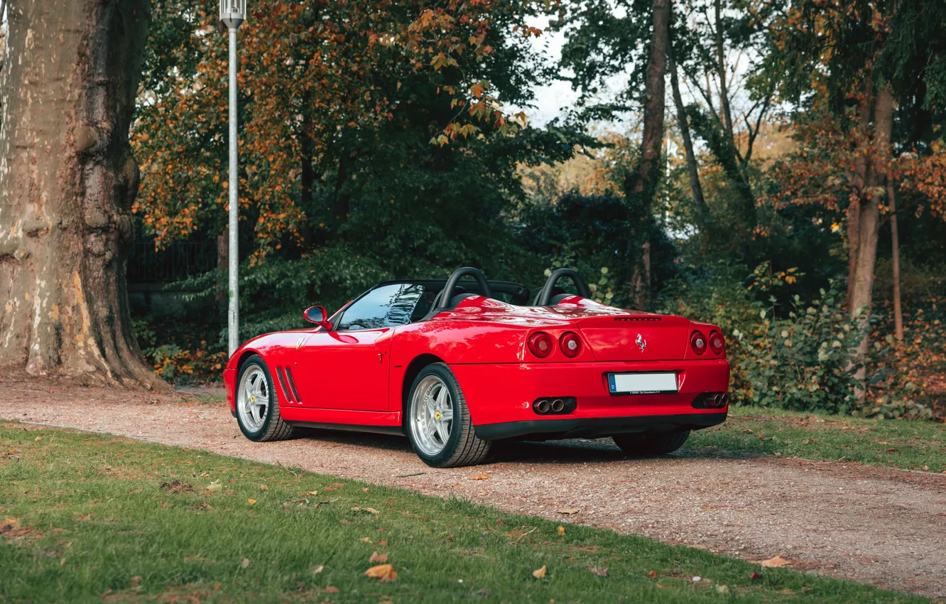 Фото обои Ferrari, 550, rear view, Ferrari 550 Barchetta Pininfarina