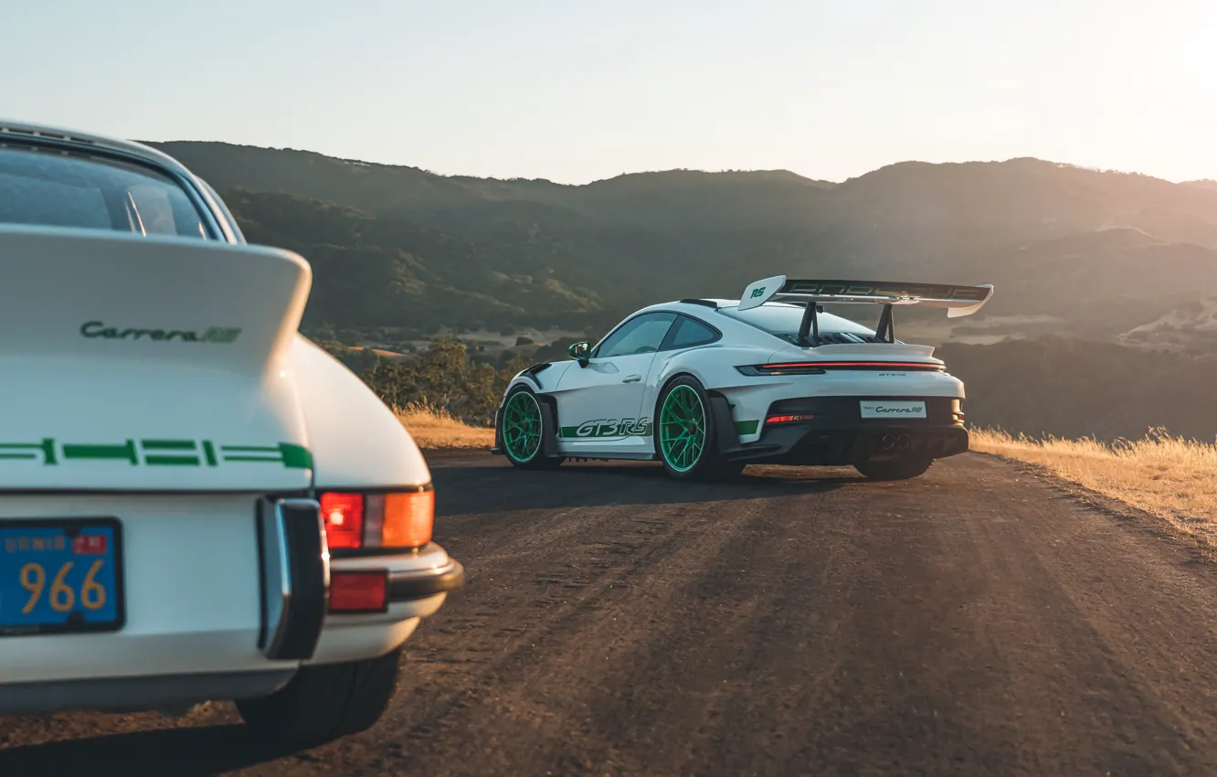 Фото обои 911, Porsche, Porsche 911 GT3 RS, Porsche 911 Carrera RS, Tribute to Carrera RS