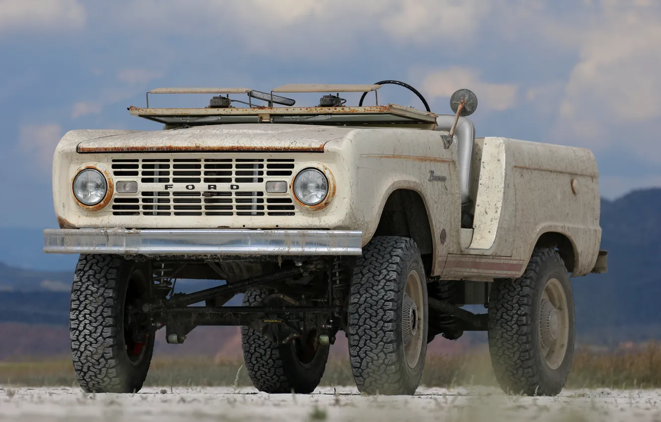 Фото обои тюнинг, Ford, 1966, подвеска, 2018, Bronco, ICON Bronco Derelict Roadster