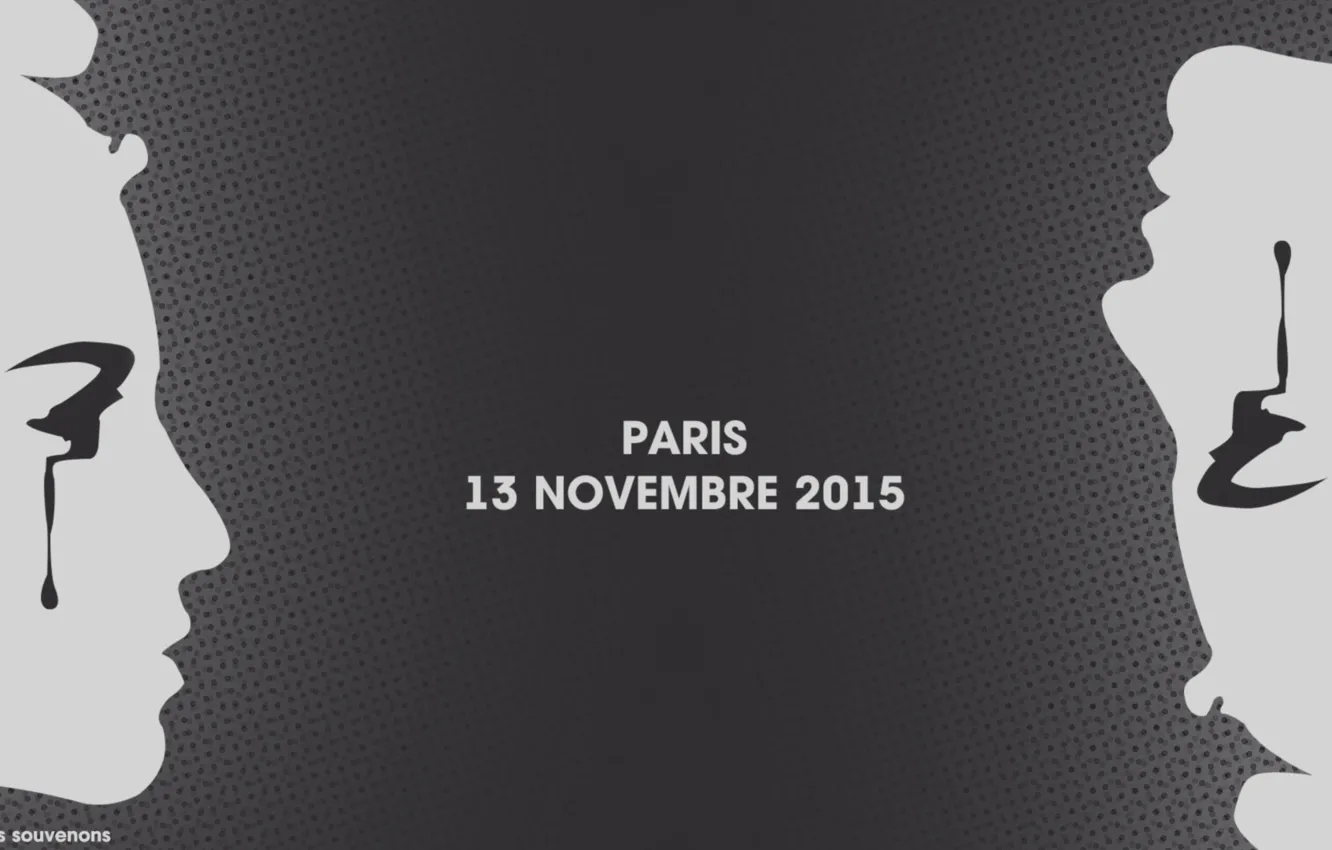 Фото обои Париж, Paris, теракт, 13 Ноября, terrorist attack, We remember, 13 November 2015, Novembre