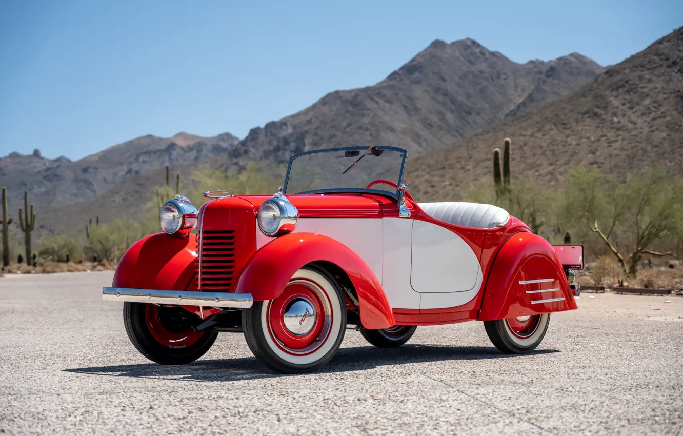 Фото обои Roadster, Родстер, Deluxe, 1939, American Bantam, American Bantam Model 62 Deluxe Roadster, Model 62, Ретро …