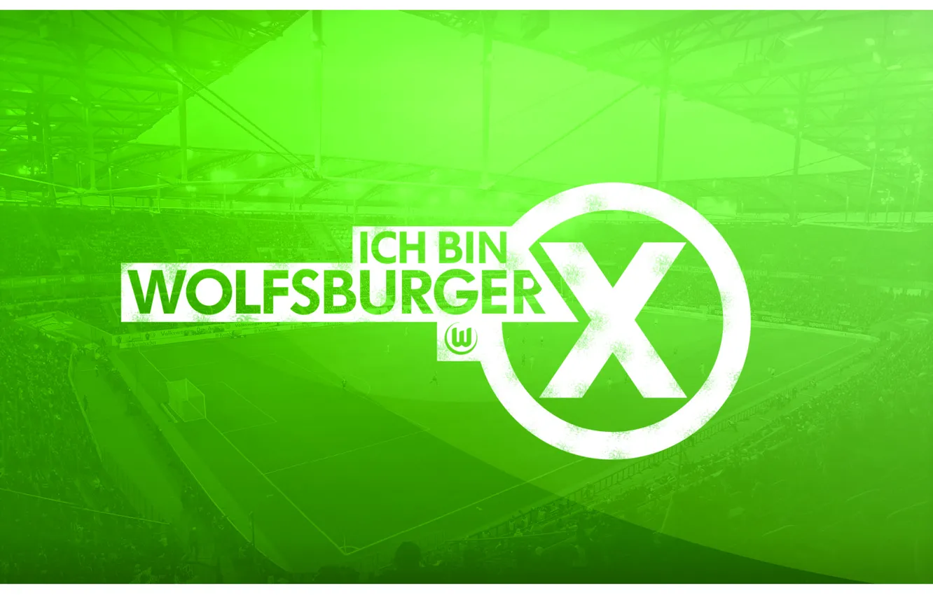 Фото обои wallpaper, sport, logo, stadium, football, Volkswagen Arena, VfL Wolfsburg