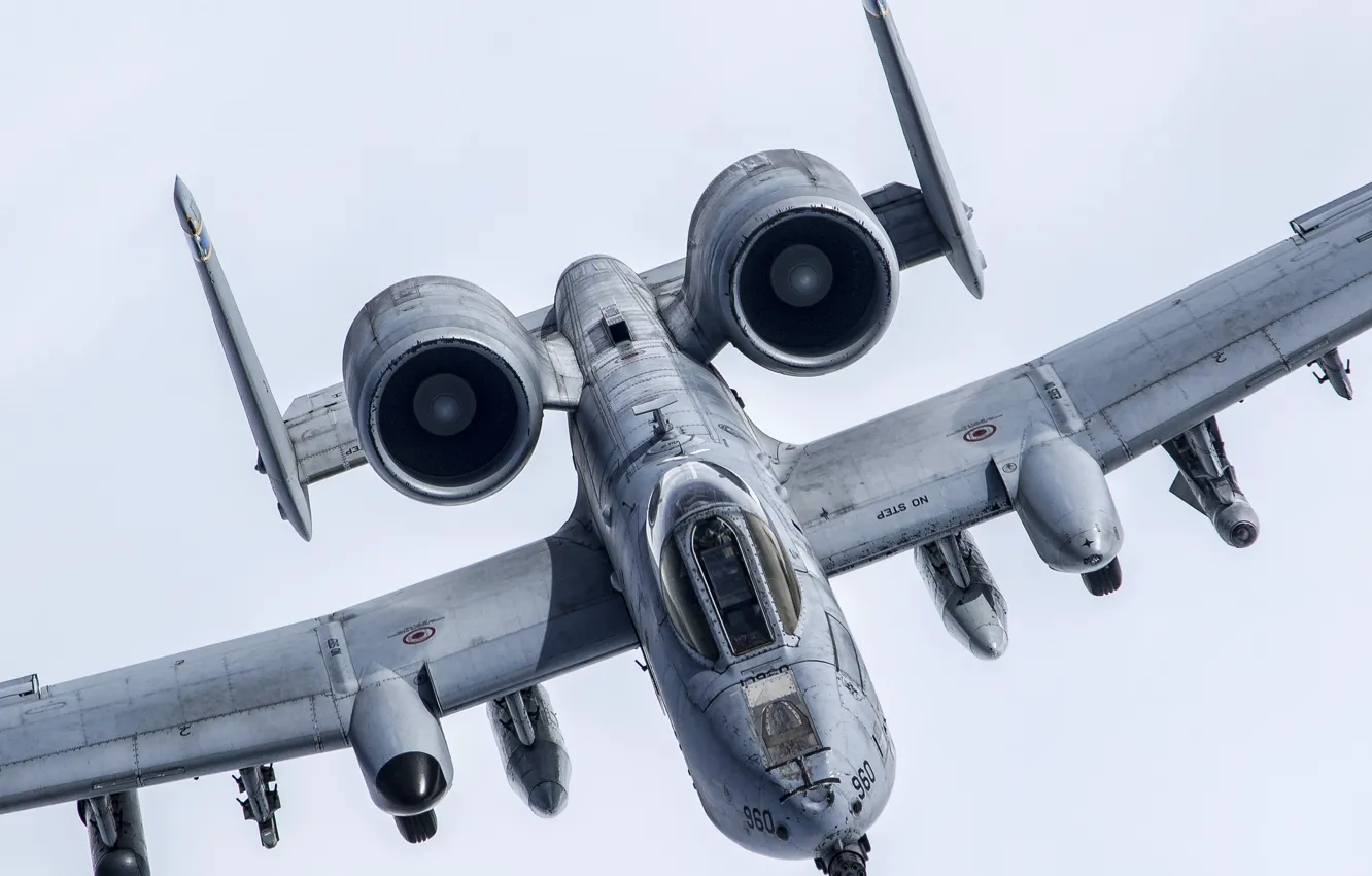 Фото обои штурмовик, Thunderbolt II, одноместный, двухдвигательный, A-10C