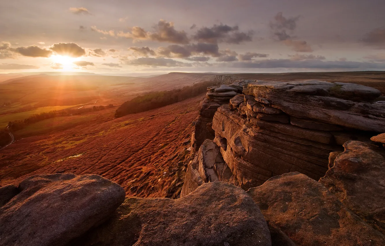 Фото обои desert, rocks, Sunshine day