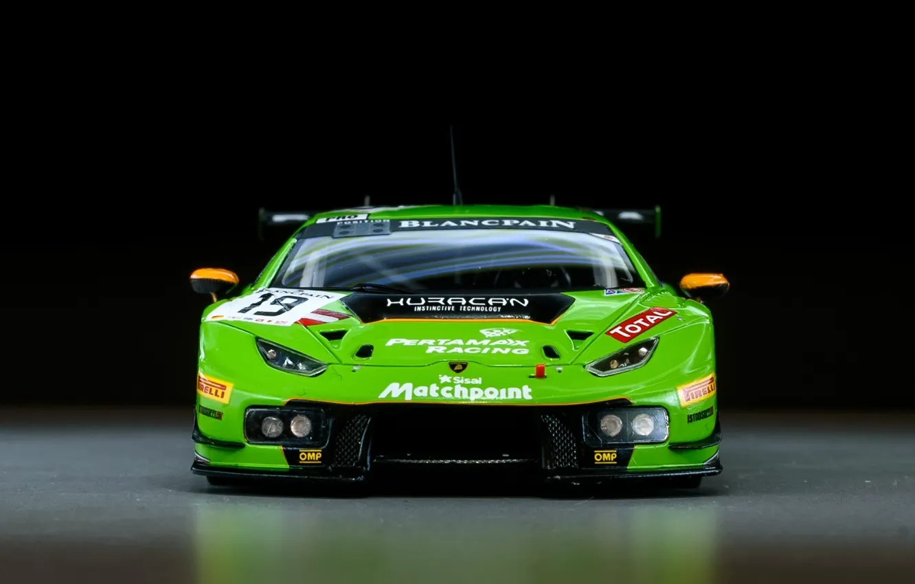 Фото обои Lamborghini, мощь, вид спереди, GT3, Spark, 2015, Huracan, Lamborghini Huracan GT3