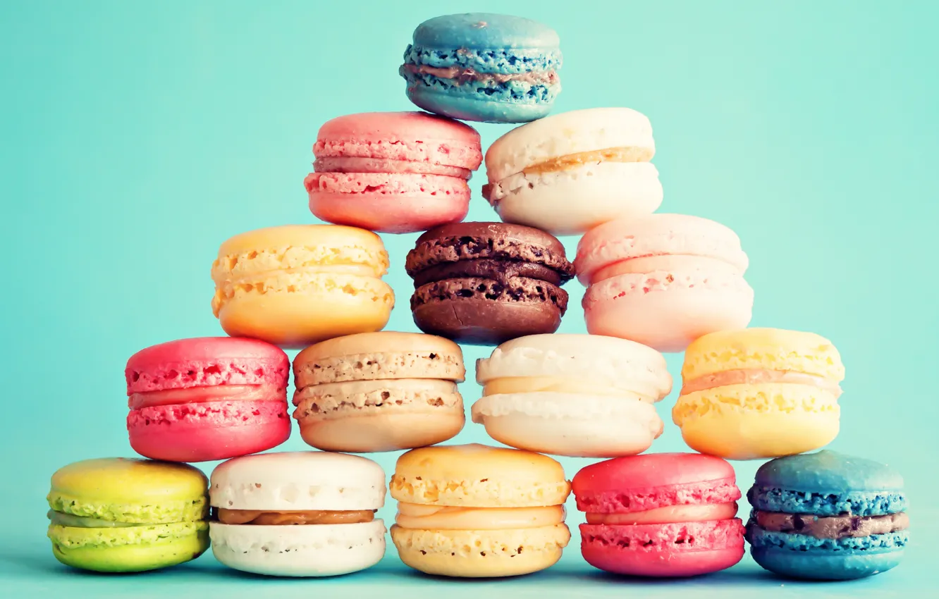 Фото обои пирожное, десерт, выпечка, сладкое, dessert, cookies, macaron, almond