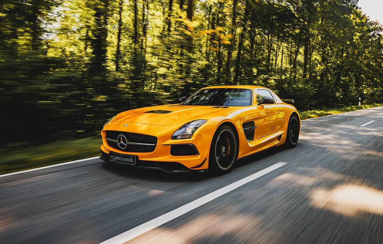 Фото обои sls, amg, Black series, Mercedec - Benz