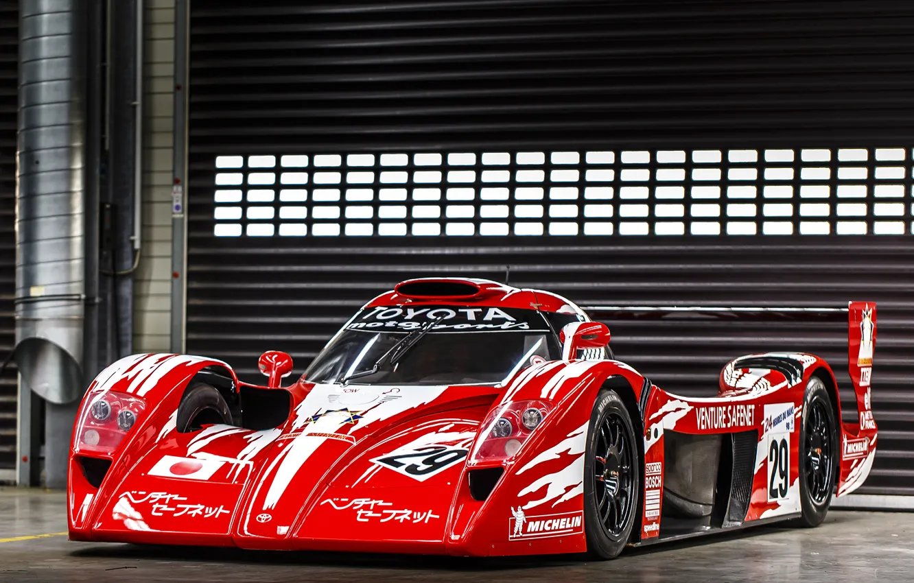 Фото обои red, Toyota, автомобиль, тойота, 1998, гоночный, GT One, Race Version