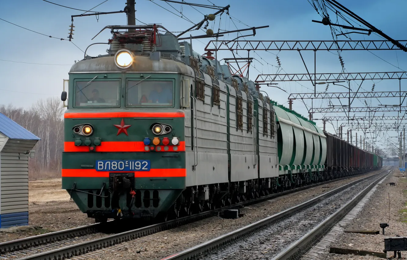 Фото обои рельсы, поезд, локомотив, Train
