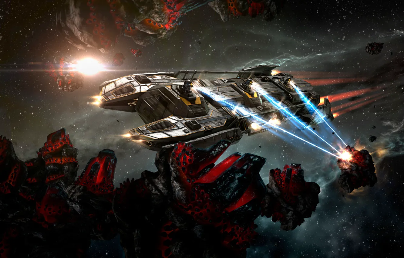 Фото обои космос, фантастика, игра, арт, EVE Online