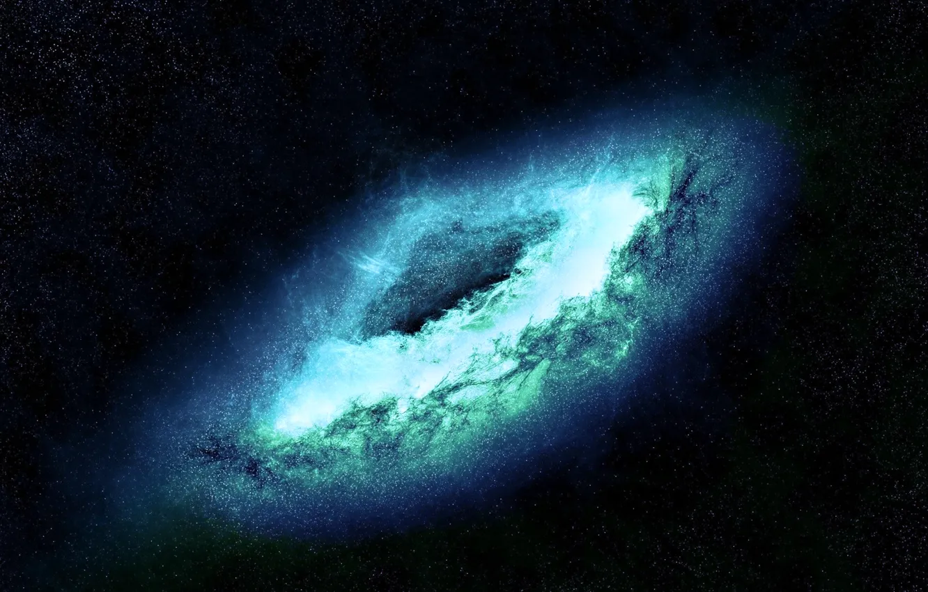 Фото обои blue, power, lenticular galaxy