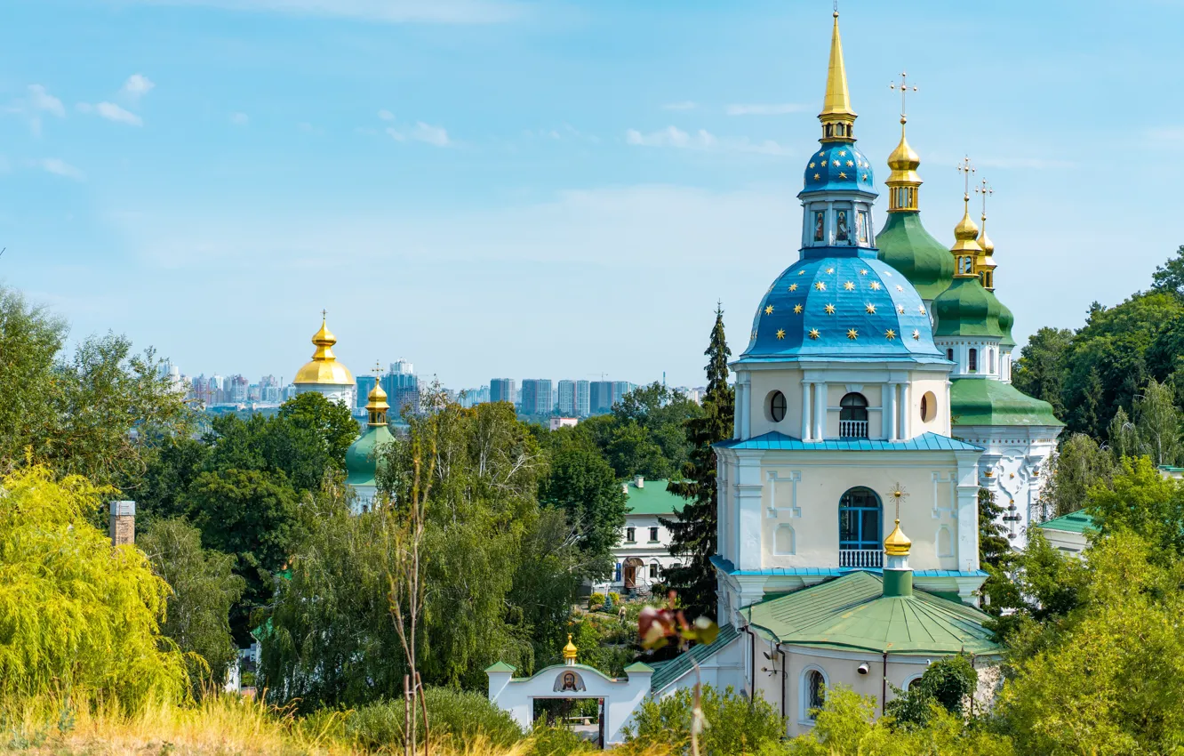 Фото обои пейзаж, город, Украина, Киев, Кафедральный Собор