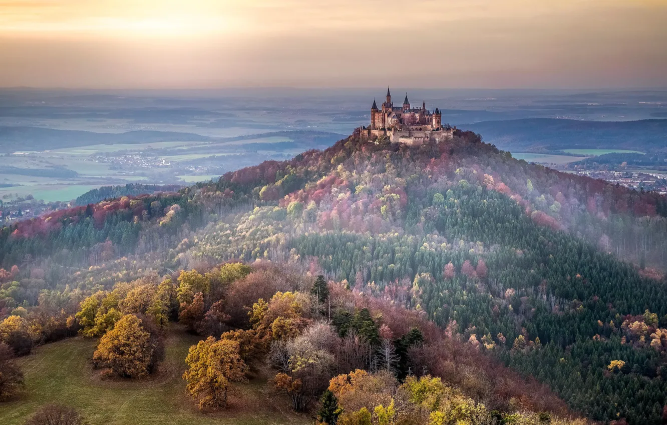 Фото обои Deutschland, Burg Hohenzollern, Baden-Württemberg