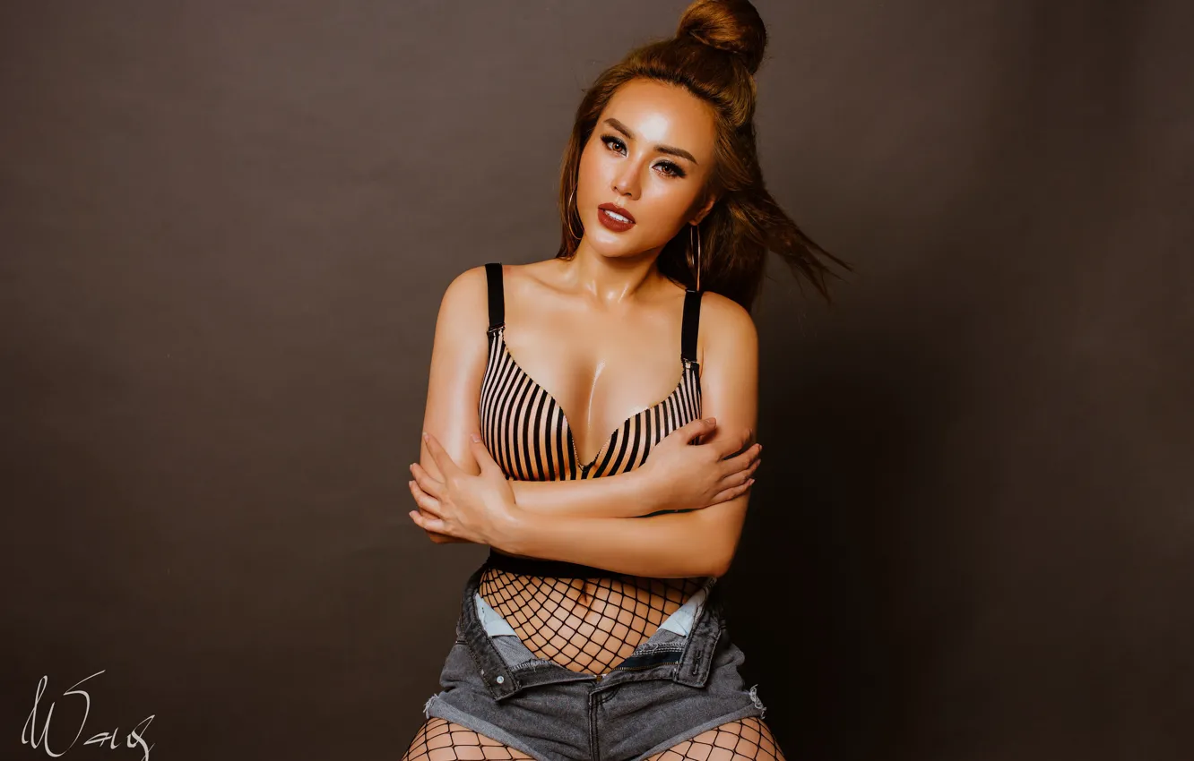 Фото обои поза, девушка, фон