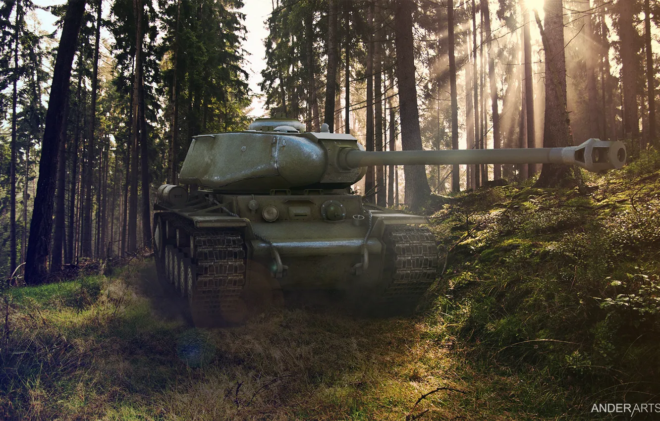 Фото обои обои, world of tanks, квас, кв-1с, кв1с, wot кв1с, обои wot