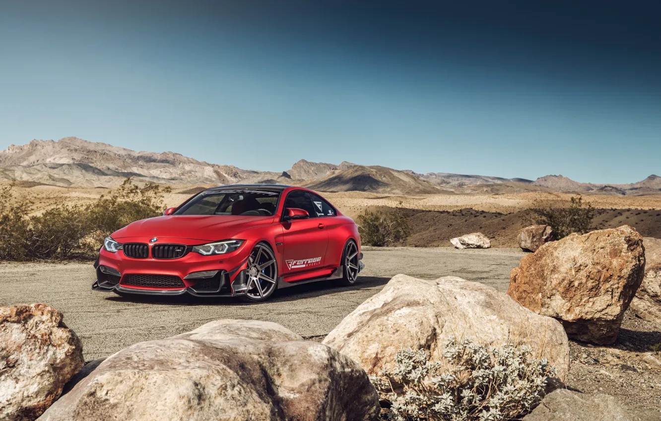 Фото обои пейзаж, красный, BMW M4