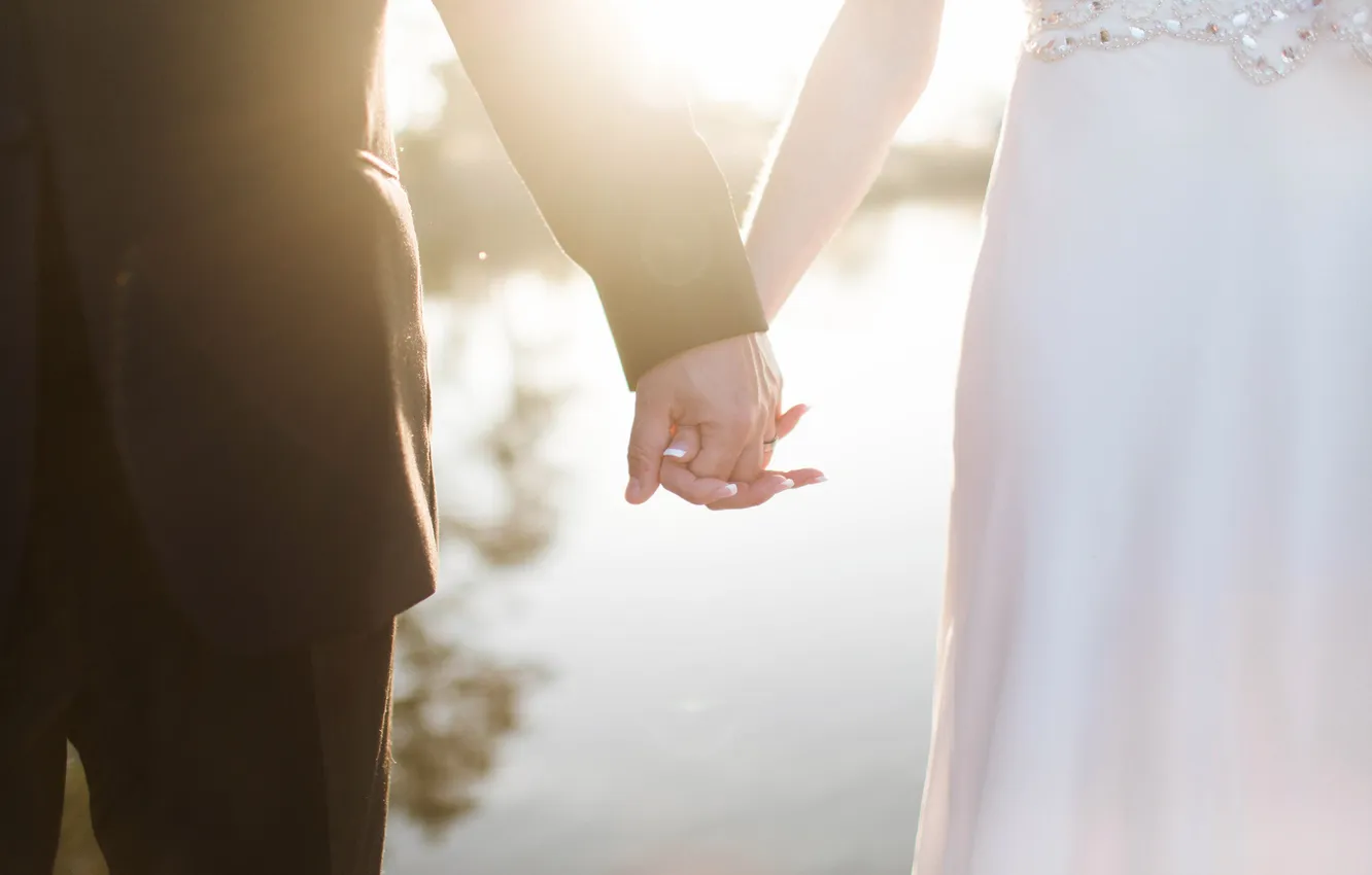 Фото обои руки, пальцы, влюбленные, невеста, жених