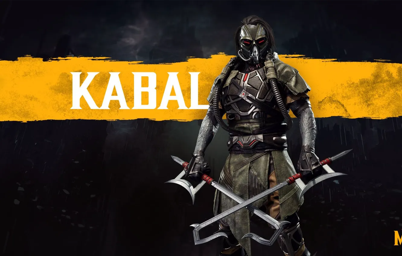 Фото обои боец, клинки, Смертельная Битва, Mortal Kombat, Кабал, blades, Kabal, Mortal Kombat 11