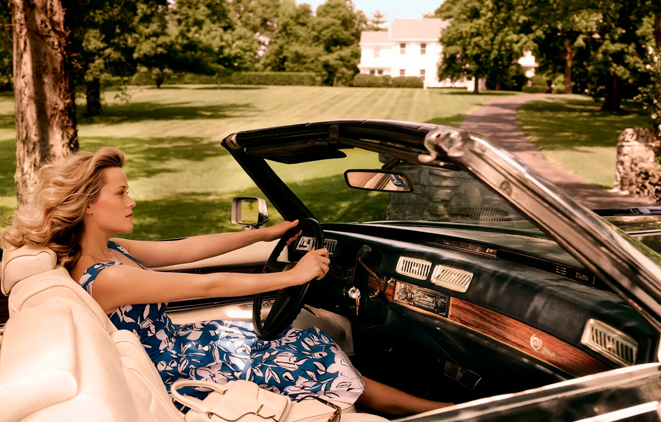 Фото обои авто, фотосессия, Vogue, Reese Witherspoon