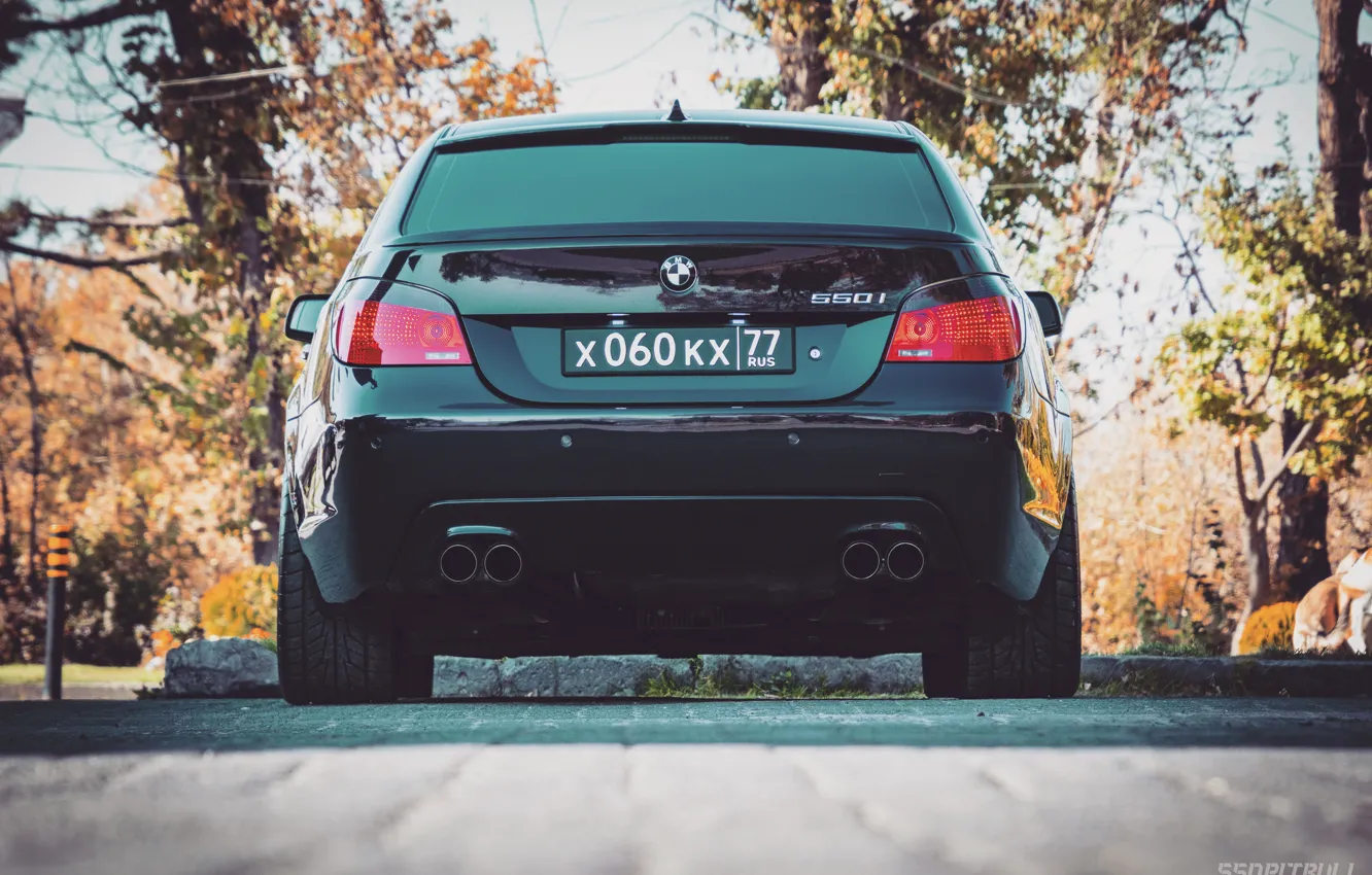 Фото обои Черный, BMW, БМВ, Armenia, E60, 550i, Bimmer, Yerevan