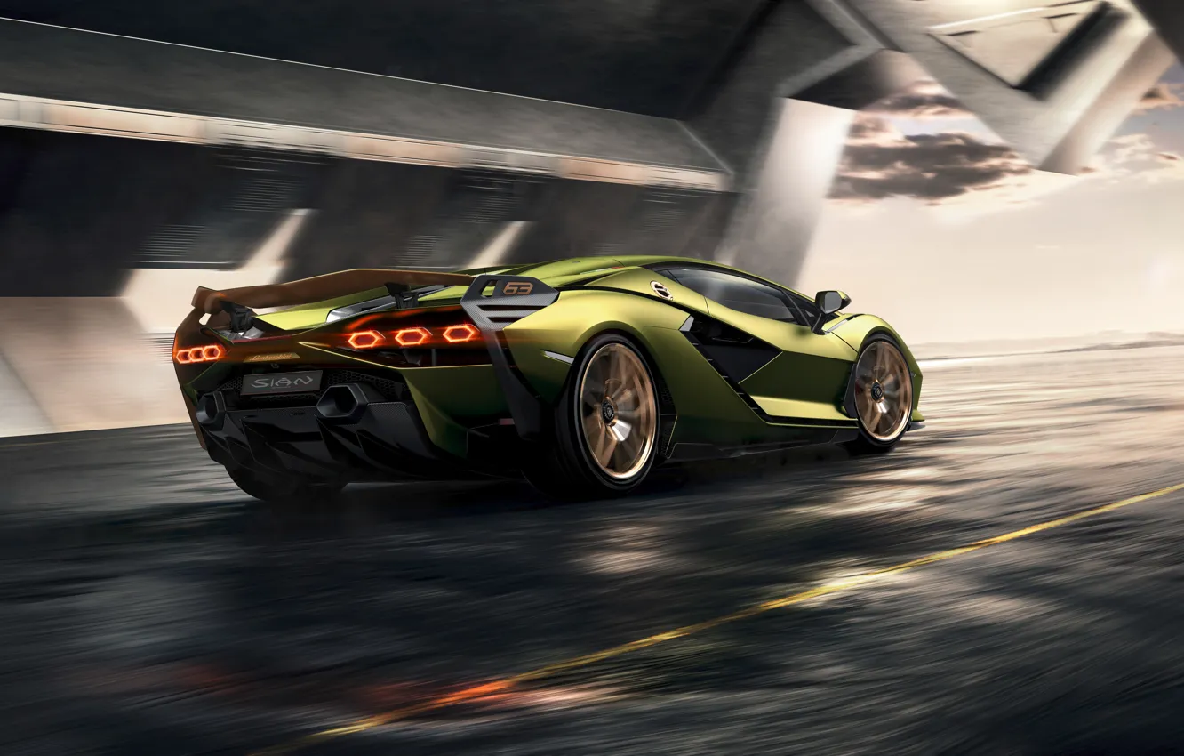 Фото обои машина, Lamborghini, суперкар, гибридный, Sián
