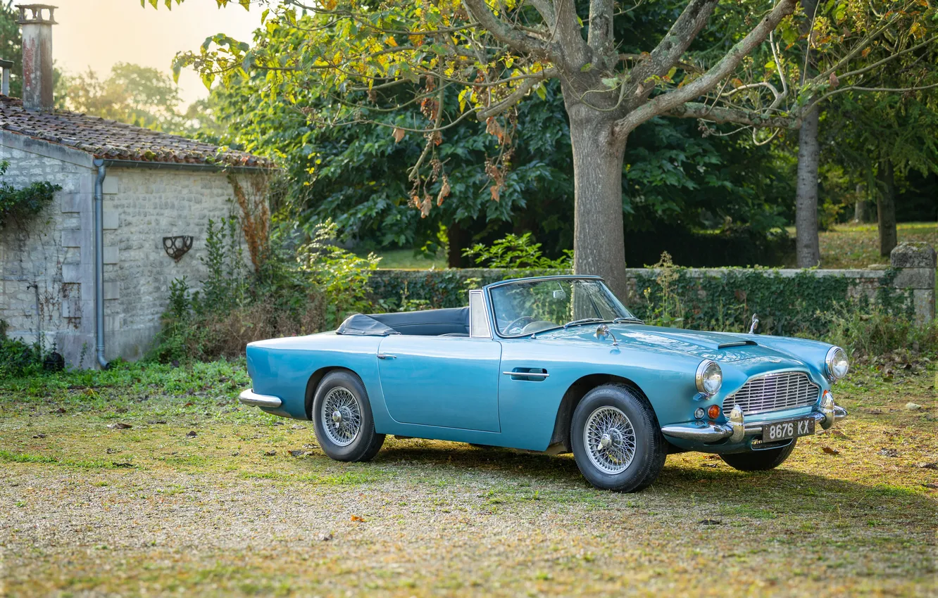 Фото обои Aston Martin, 1963, DB4, Aston Martin DB4 Convertible