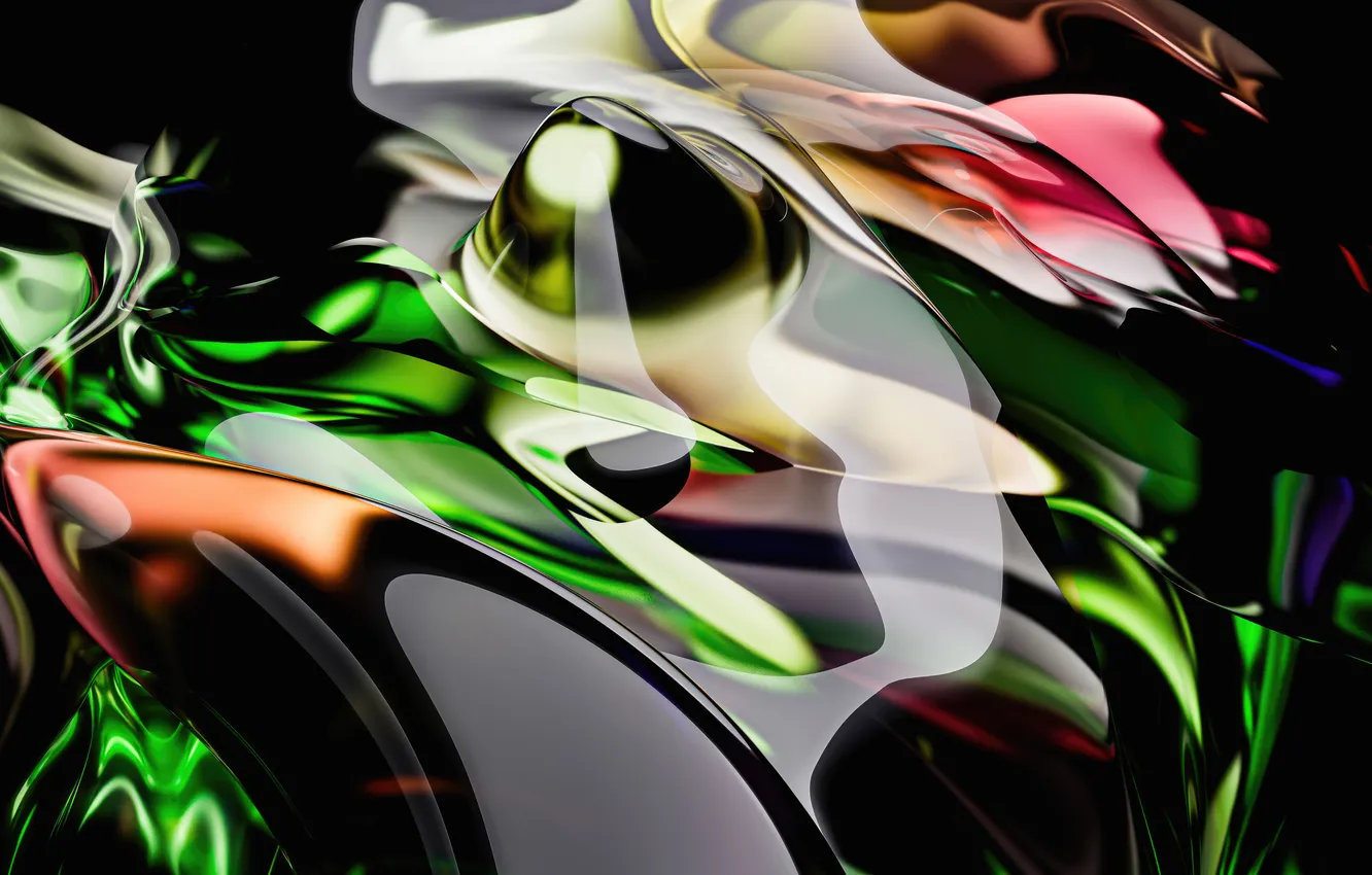 Фото обои glass, abstraction, crystal