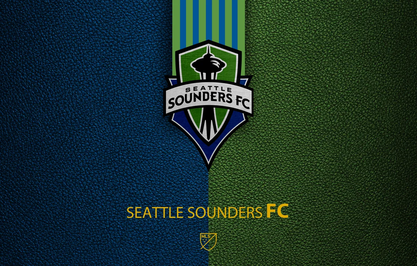Фото обои wallpaper, sport, logo, football, MLS, Seattle Sounders