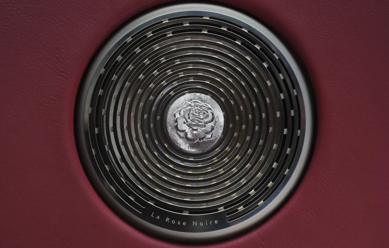 Фото обои Rolls-Royce, close-up, badge, Rolls-Royce La Rose Noire Droptail, La Rose Noire